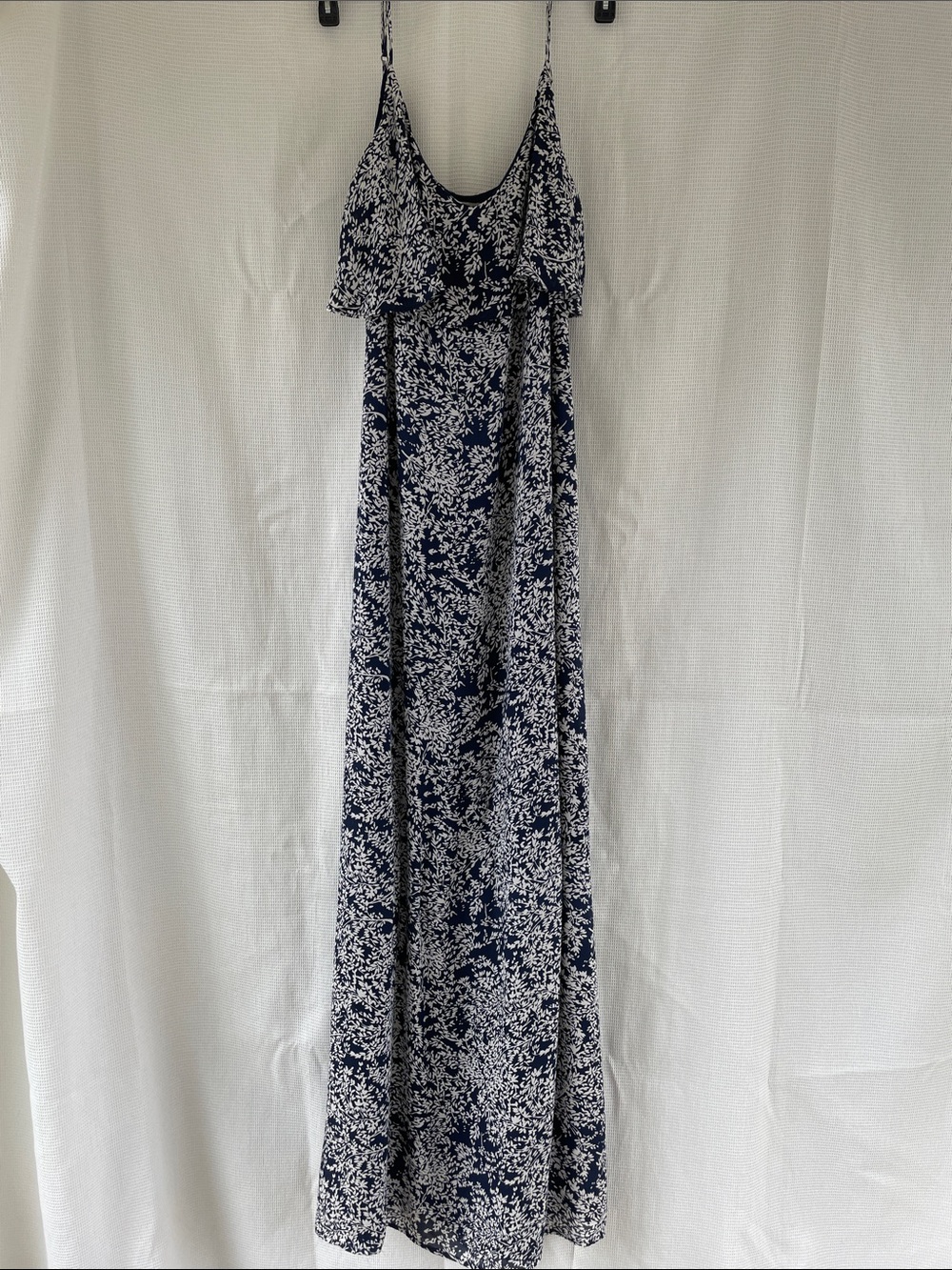 Joie Hydeia Navy and White Floral Sleeveless silk Dress